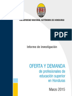 OFERTA Y DEMANDA de Profesionales de Edu