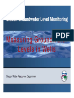 Citizen Groundwater Level Monitoring: Measuring Groundwater Levels in Wells