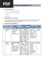 Actividades de Aprendizaje Marzo