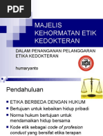 Download Majelis Kehormatan Etik Kedokteran1 by mildarea SN57369407 doc pdf