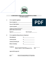 Schooling Assistance Withdrawal Form