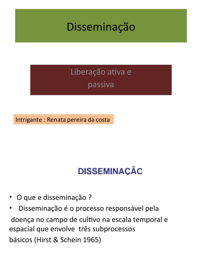 Seminario Disseminação | PDF