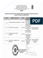 Relacion de Oficiales Del Componente Ejercito Bolivariano, Participantes de La Escuela de Estudios de Orden Interno