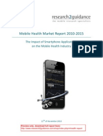 Mobile Health Market Report 2010-2015