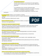 Resumen Control de Lectura Gestion Del Talento Humano. Cap 1,2,3,4 y 8