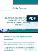 Mobile Banking: The Perfect Balance of Mobile Convenience and Account Holder Activated Security Features