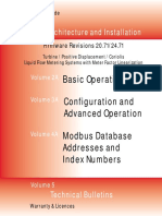 Basic Operation Configuration and Advanced Operation Modbus Database Addresses and Index Numbers