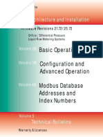 Basic Operation Configuration and Advanced Operation Modbus Database Addresses and Index Numbers