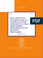 Reglamento de seguridad para la manipulación de explosivos y mercaderías peligrosas en puertos chilenos