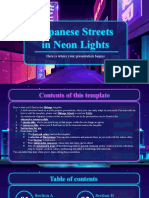 Japanese Streets in Neon Lights