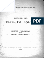 Censo Nacional. Espírito Santo - 1960