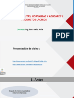 Despacho de Frutas, Hortalizas y Azucares y Productos Lacteos