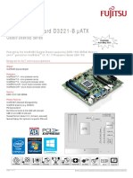 Fujitsu Mainboard D3 Mainboard D3221-B ATX: Data Sheet
