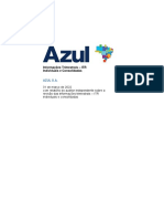 Demonstrativos Financeiros Do Resultado Da Azul Do 1t22