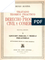 Alsina-Tratado Teórico Práctico de Derecho Procesal Civil y Comercial-T 5-Ejecucion Forzada-2a Ed. 1962