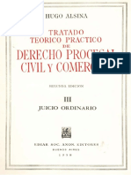 Alsina-Tratado Teórico Práctico de Derecho Procesal Civil y Comercial-T 3-Juicio Ordinario-2a Ed. 1958