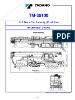 TM 35100 TM-35100: 31.7 Metric Ton Capacity (35 US Ton) Hydraulic Crane