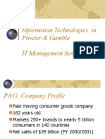 Information Technologies in Procter & Gamble IT Management Seminar