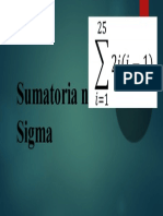 Sumatoria Notación Sigma