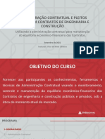 Administração e Claims em Contratos de Engenharia