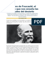 Charles de Foucauld, El Soldado Que Nos Enseña Las Virtudes Del Desierto