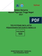 Soal Asli Dan Pembahasan SBMPTN 2021 Tps-Pemahaman Bacaan Dan Menulis (Sfile