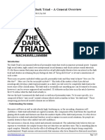 Understanding The Dark Triad - A General Overview