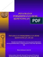 3. PENAMATAN PERKHIDMATAN