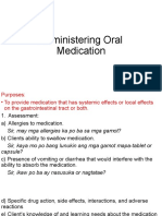 Administering Oral Medication