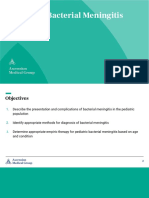 Pediatric Bacterial Meningitis Case Presentation