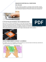 Tecnicas para Mejorar La Habilidad de Escritura en La Computadora