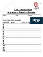 GCSE Cell Structure & Transport Question Booklet