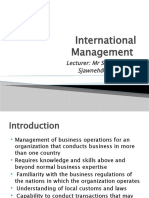 International Management Utg Lecture 1