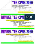 Pinrang Tes CPNS 2020 Lewat Bimbel