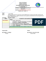 Weekly Home Learning Plan Grade 8 Mapeh - Quarter III - Week 1 - 4