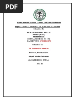 LLB Project File 6TH Semester | PDF