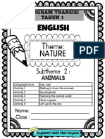 4.2 - Theme Nature - Subtheme Animals - Program Transisi Tahun 1