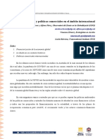 Texto introductorio Sistema financiero y políticas comerciales en el ámbito internacional
