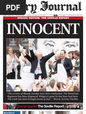 Derry Journal: The Saville Report Special Edition