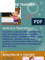 Role of Teacher