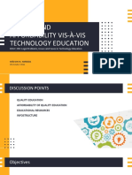 Quality and Affordability Vis-À-Vis Technology Education