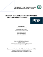 Design and Fabrication of Vortex Tube Thesis Book