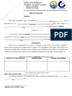 Deeds of Donation Form