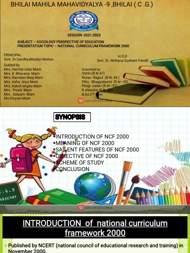 National Curriculum Framework 2000 | PDF | Curriculum | Preschool