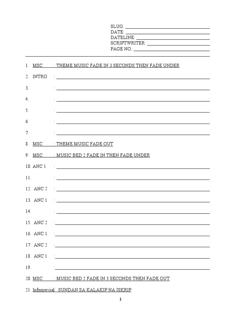 Journalism Script | PDF