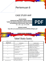 Pertemuan 6: Case Study Ahp