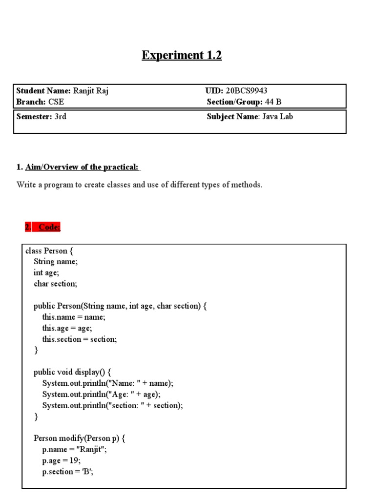 Java 1.2 | PDF