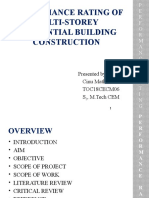 Performance Rating of Multi-Storey Residential Building Construction