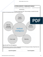 Artificial Intelligence Research Areas