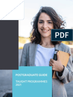 Postgraduate Guide: Taught Programmes 2021